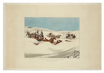 HAVELL, ROBERT; after ALKEN, HENRY. [Mail Coaches in Snowstorms].